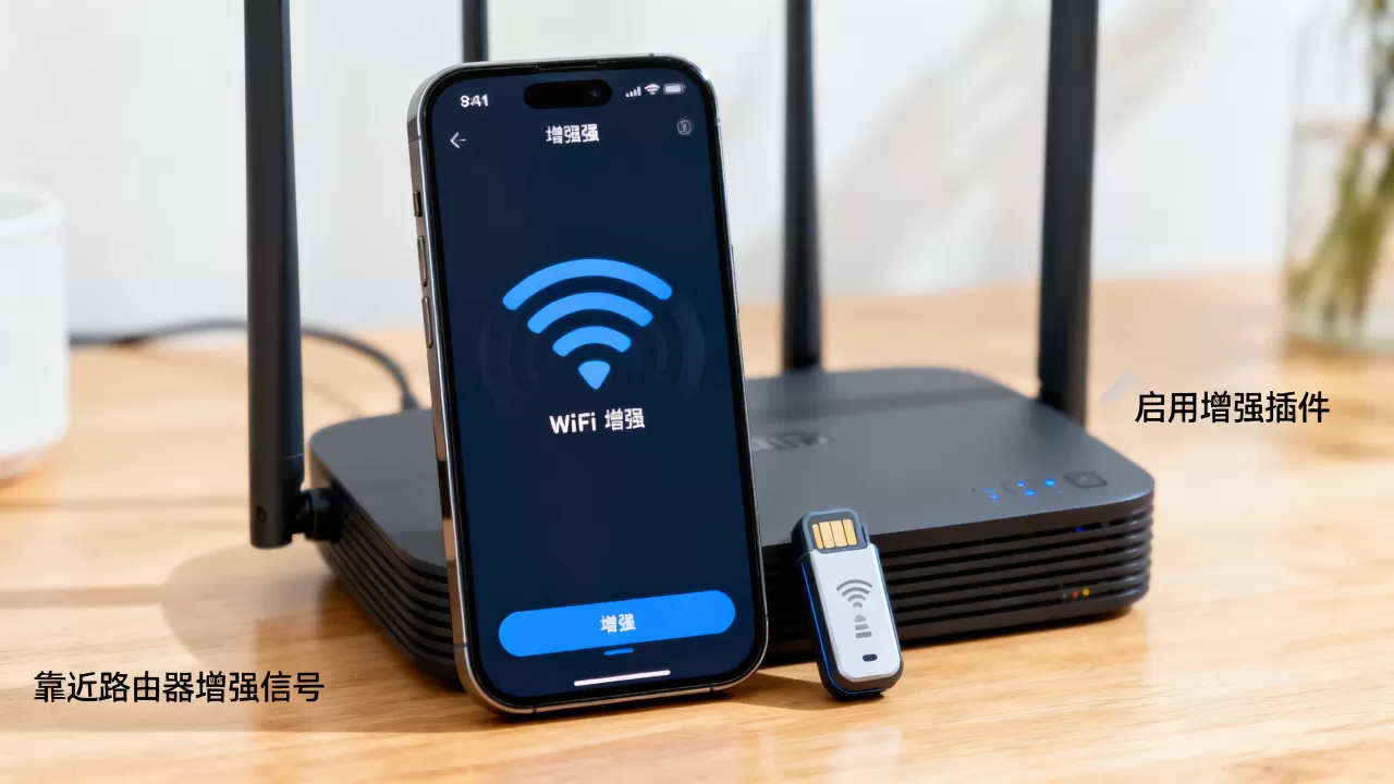 iPhone WiFi信号弱怎么增强？iPhone WiFi增强插件