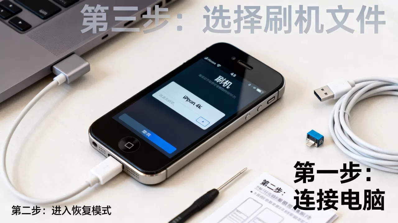 4s强行刷机变砖怎么办，苹果手机刷机教程