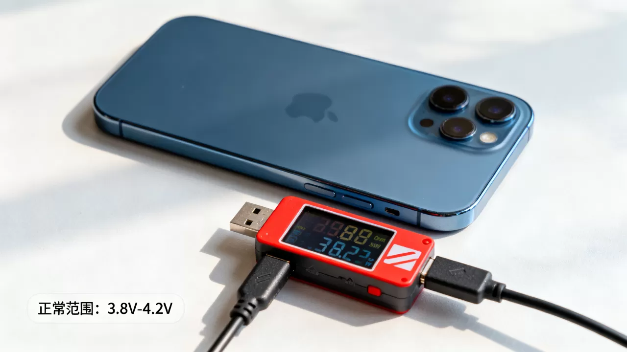 iphone开机电压是多少正常？iphone开机电压