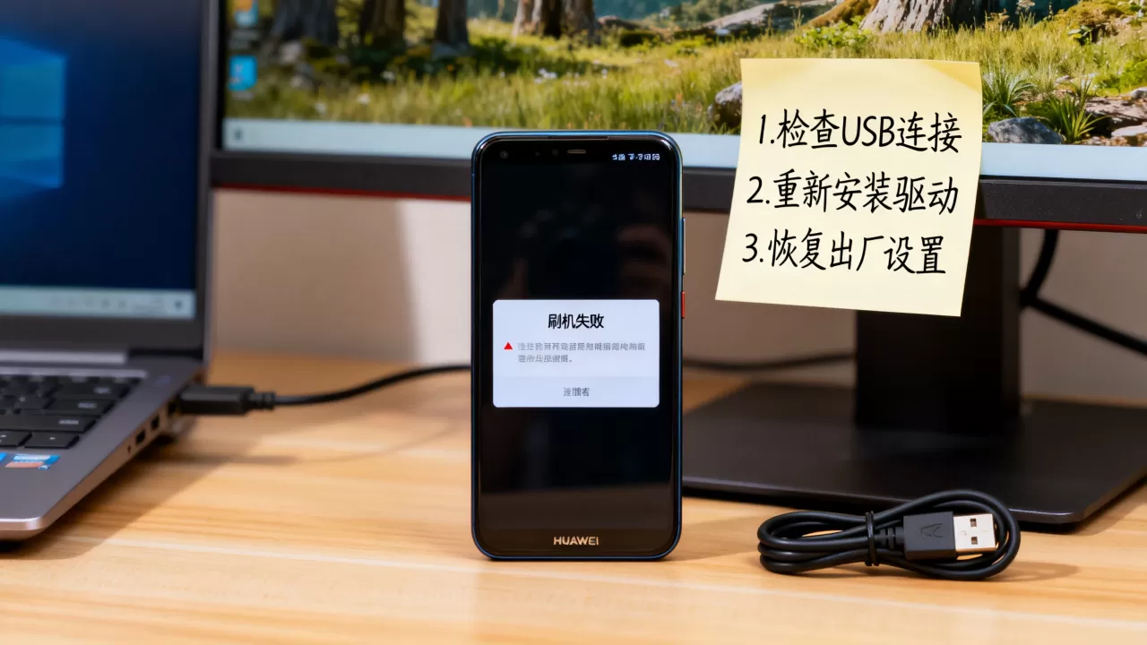 华为刷机失败怎么办，华为刷机失败