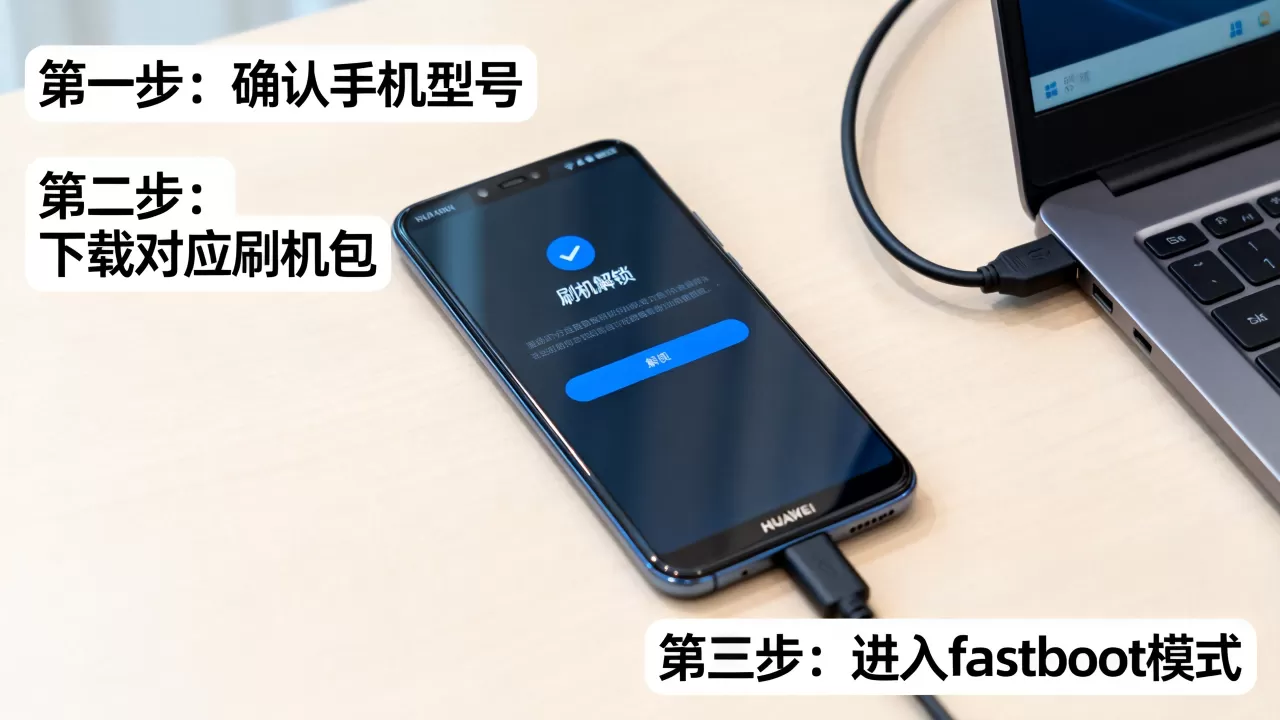 华为无法开机刷机解锁怎么办，华为手机刷机解锁教程