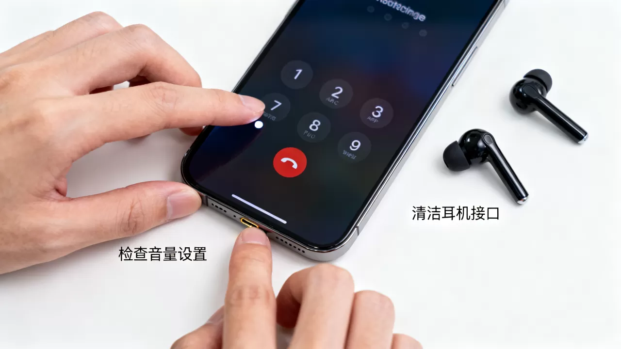 iphone耳机通话声音小怎么办，iphone耳机通话
