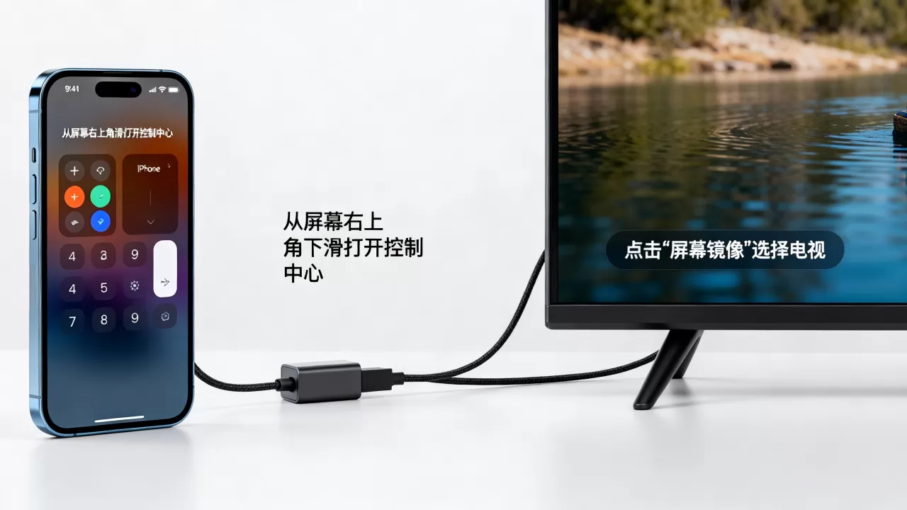 iphone怎么转屏幕,iphone投屏到电视 iphone怎么转屏幕,iphone投屏到电视