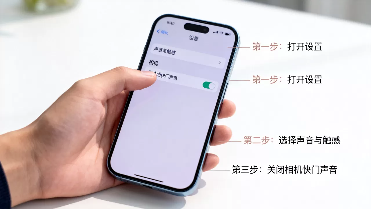 iphone照相静音怎么设置，iphone拍照声音怎么关闭
