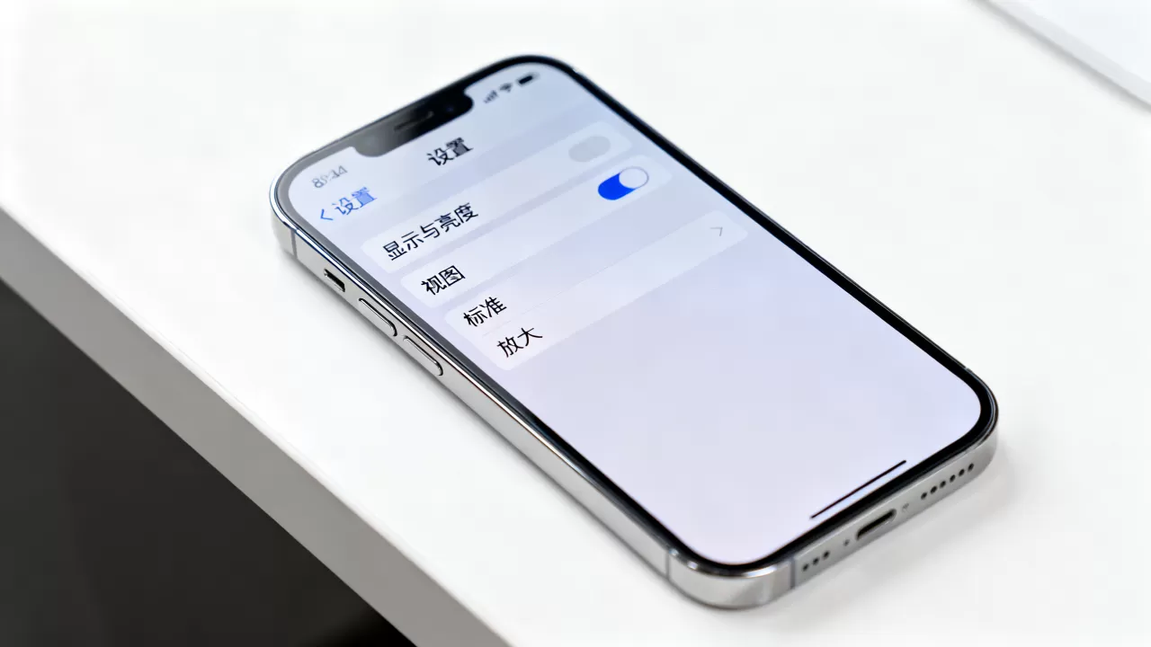 iphone界面变小怎么调大，iphone屏幕显示太小