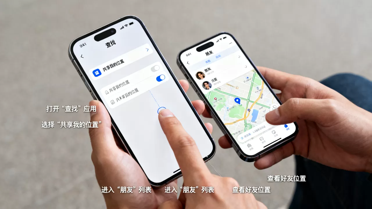 iphone好友定位怎么设置，iphone怎么查看好友位置