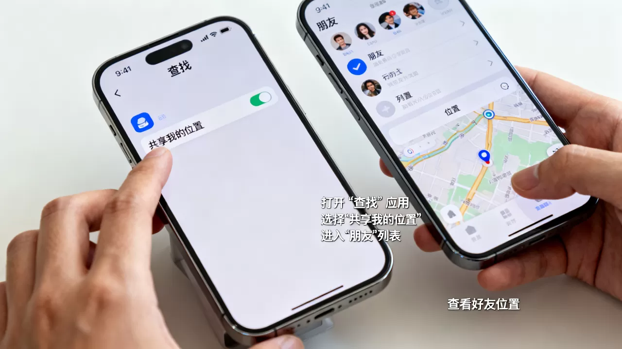 iphone好友定位怎么设置，iphone怎么查看好友位置