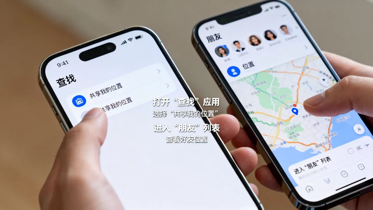 iphone好友定位怎么设置，iphone怎么查看好友位置