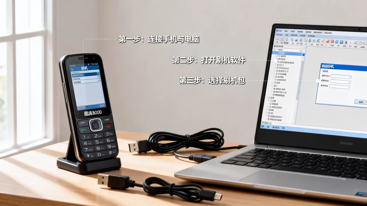 酷派8020刷机教程，酷派8020怎么刷机？