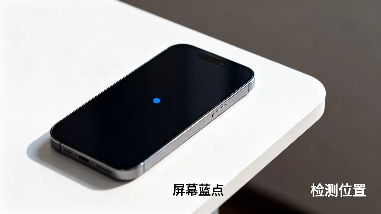 iPhone屏幕出现蓝点是怎么回事，iPhone屏幕蓝点