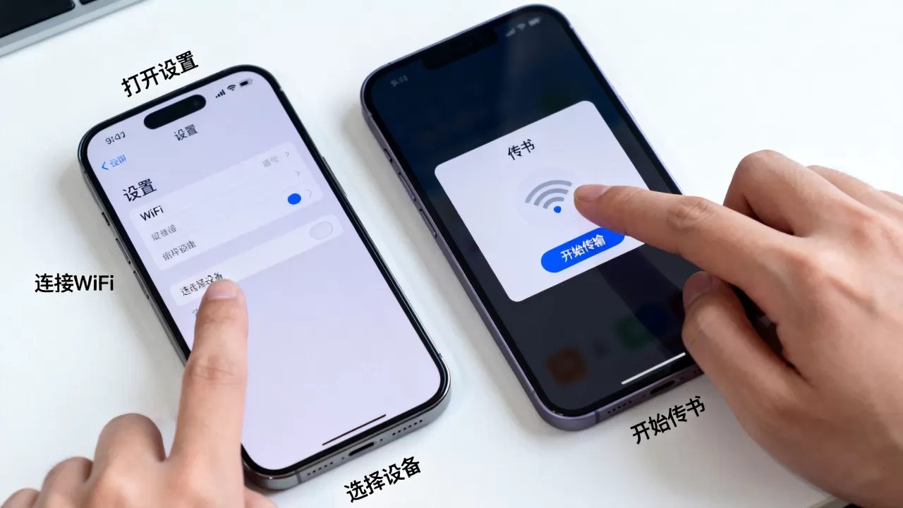 iphone wifi传书怎么操作，iphone wifi传书