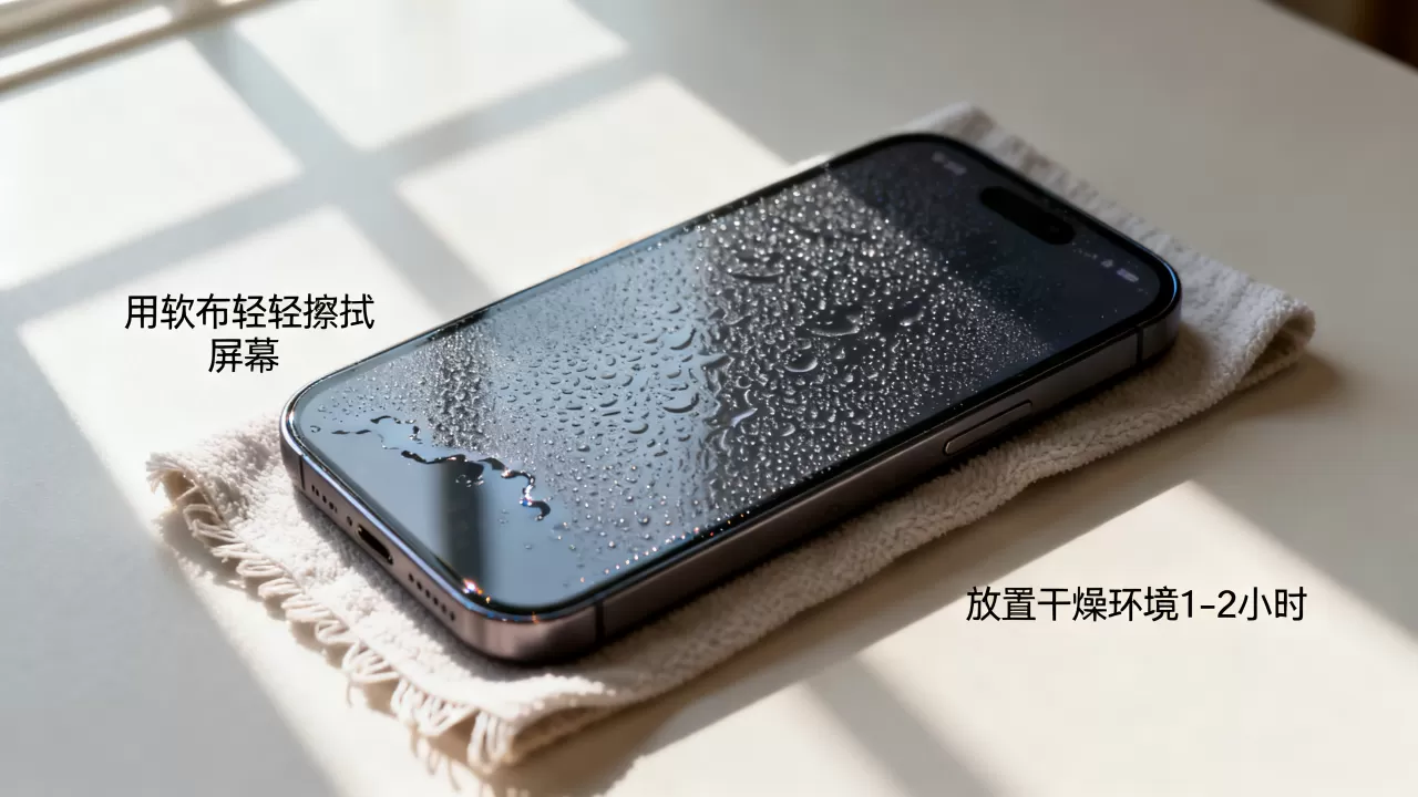 iphone屏幕起水雾怎么办，iphone屏幕进雾