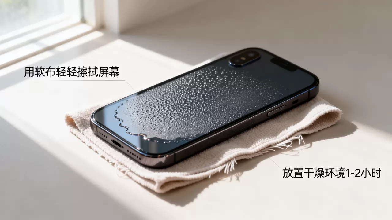 iphone屏幕起水雾怎么办，iphone屏幕进雾