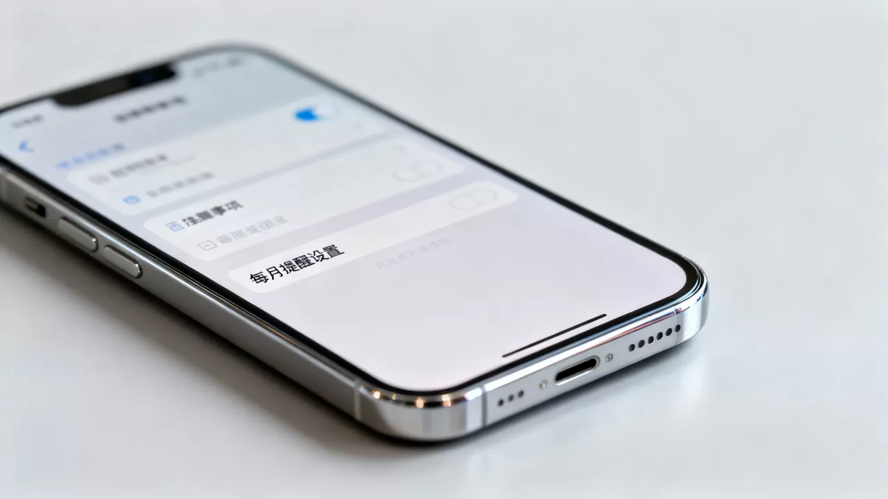 iphone每月提醒是什么？iphone每月提醒怎么设置