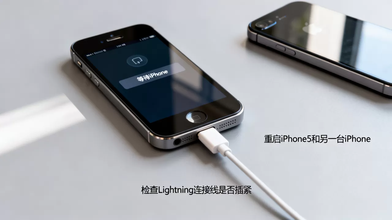 iPhone5正在等待iPhone，iPhone5等待连接怎么解决