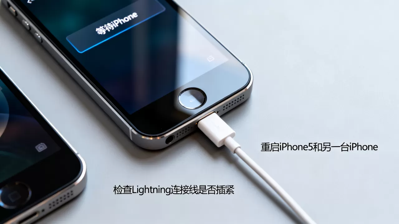 iPhone5正在等待iPhone，iPhone5等待连接怎么解决