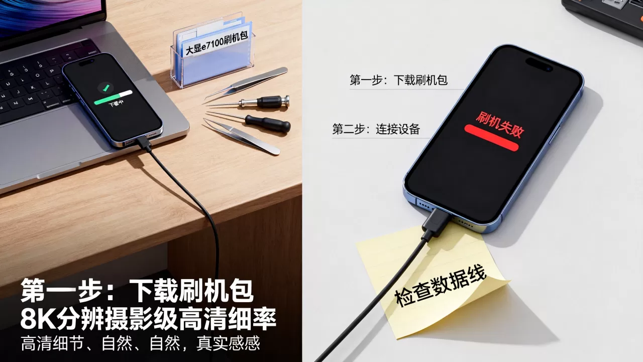 大显e7100刷机教程，大显e7100刷机失败怎么办