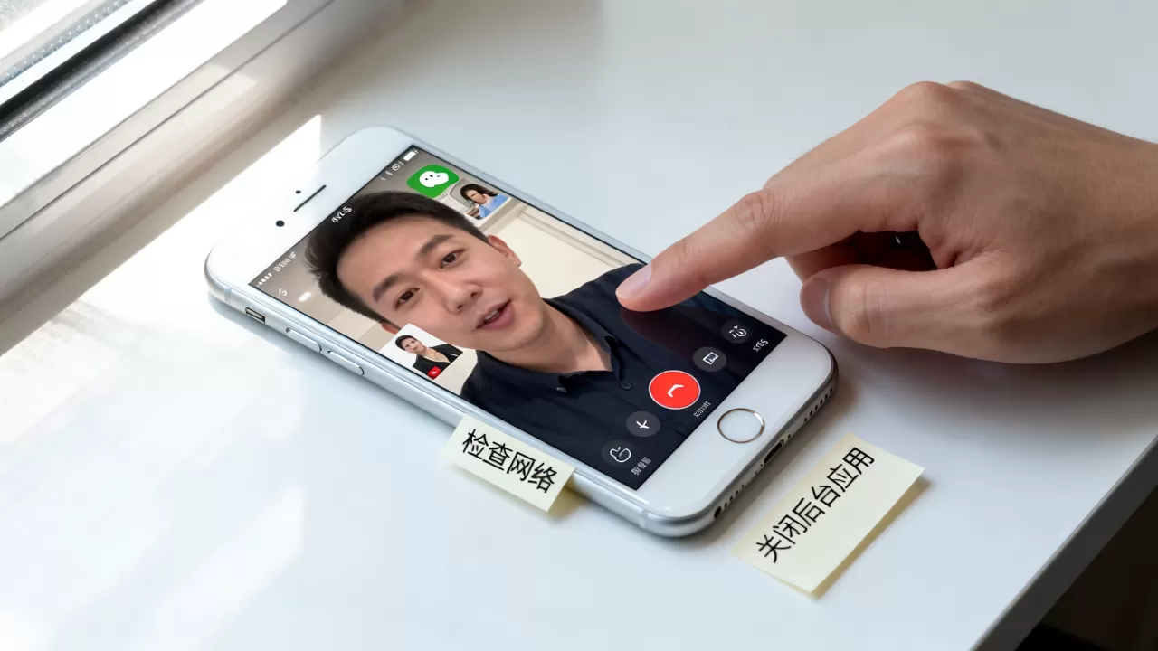 iphone6s微信视频聊天卡顿怎么办，iphone6s微信视频通话