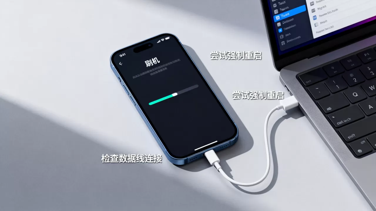 iphone刷机不动了怎么办，iPhone刷机卡住解决方法