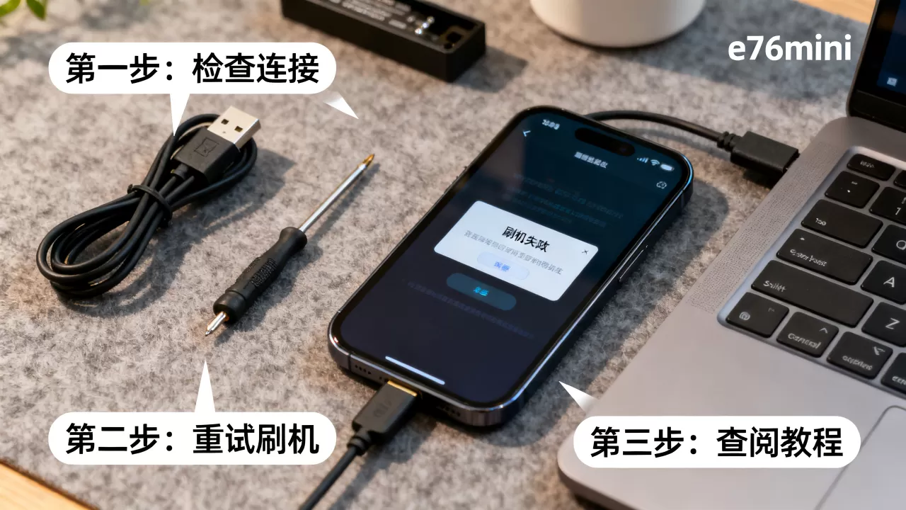{e76mini刷机}教程，e76mini刷机失败怎么办