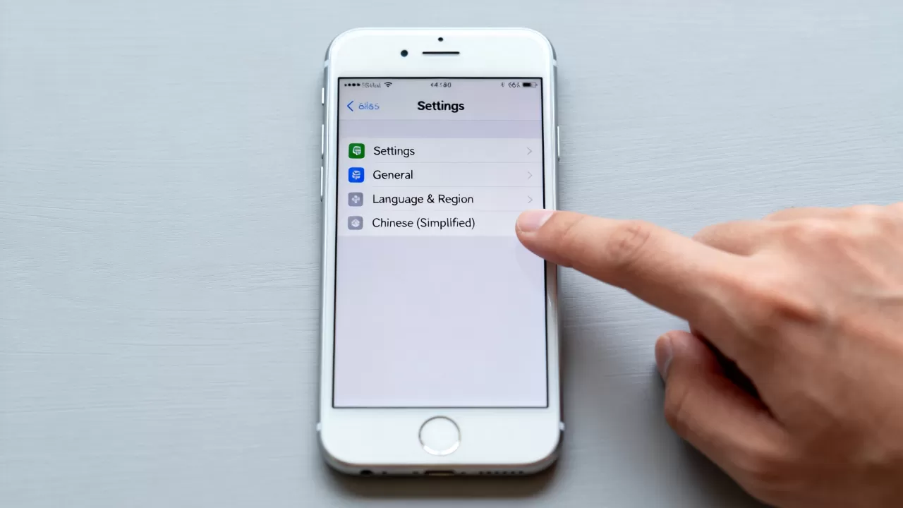 iphone6s app是英文的怎么改中文，iphone6s设置语言