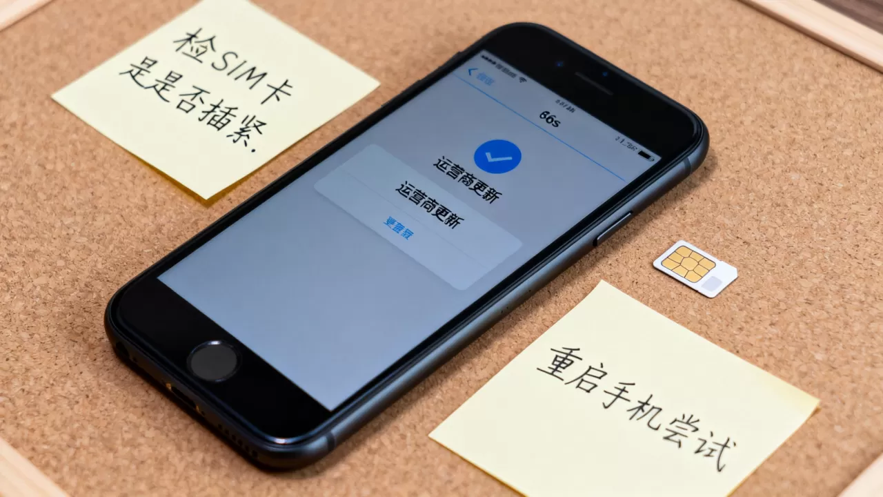 iphone6s更新运营商，iphone6s更新运营商后没信号怎么办