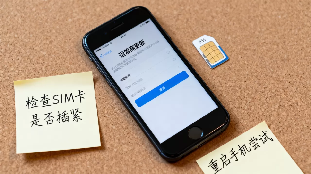iphone6s更新运营商，iphone6s更新运营商后没信号怎么办
