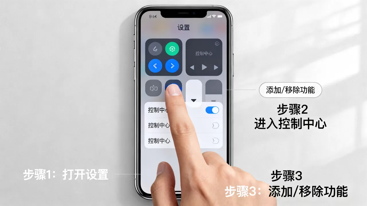 iphone怎么自定义控制中心？iphone自定义控制中心方法