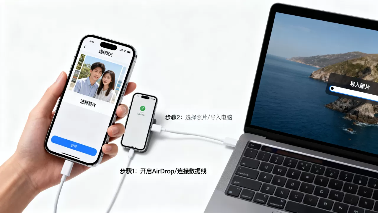 iphone怎么把照片传到手机，iphone传照片到电脑