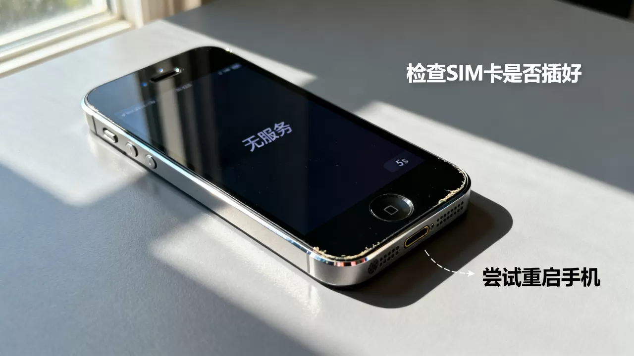 iphone5s无服务怎么办，iphone5s无服务
