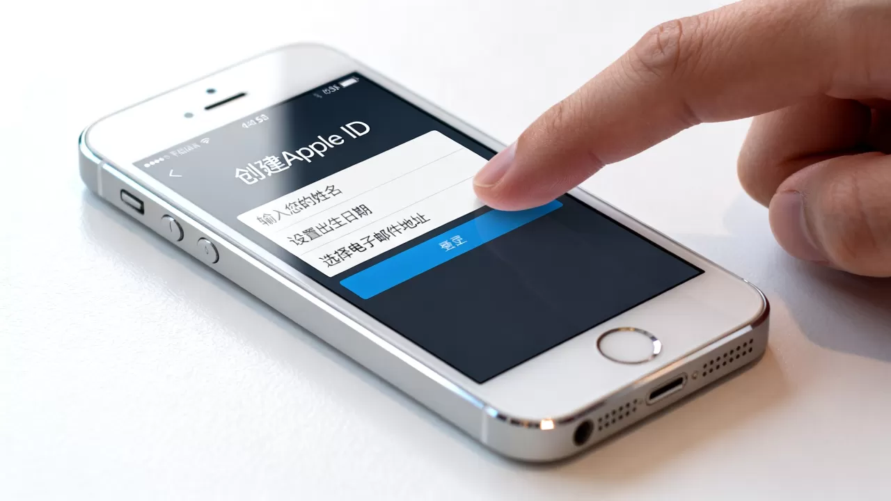 iphone5s怎么创建apple id，创建apple id