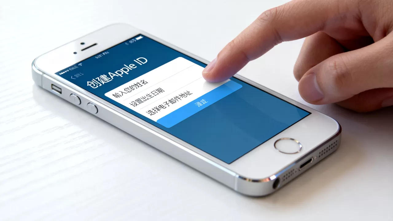 iphone5s怎么创建apple id，创建apple id