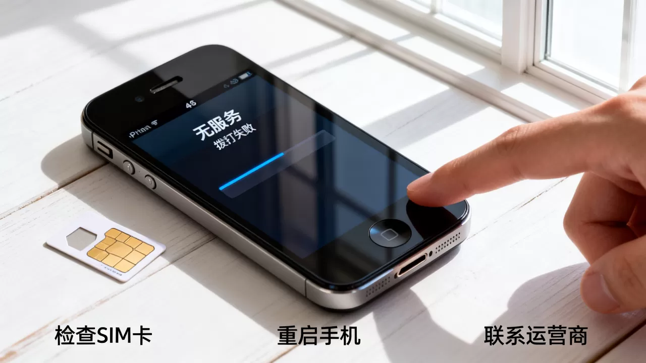 iphone4s打不出电话怎么回事？iphone4s无法拨打电话解决方法