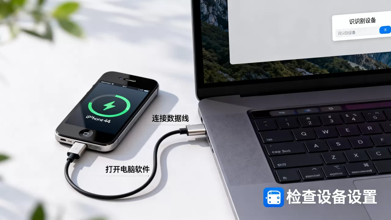 iphone4s电脑连接软件怎么用，iphone4s连接电脑没反应
