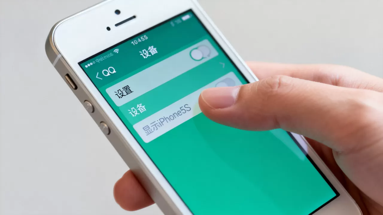 QQ怎么显示iPhone5s，QQ如何设置显示iPhone5S