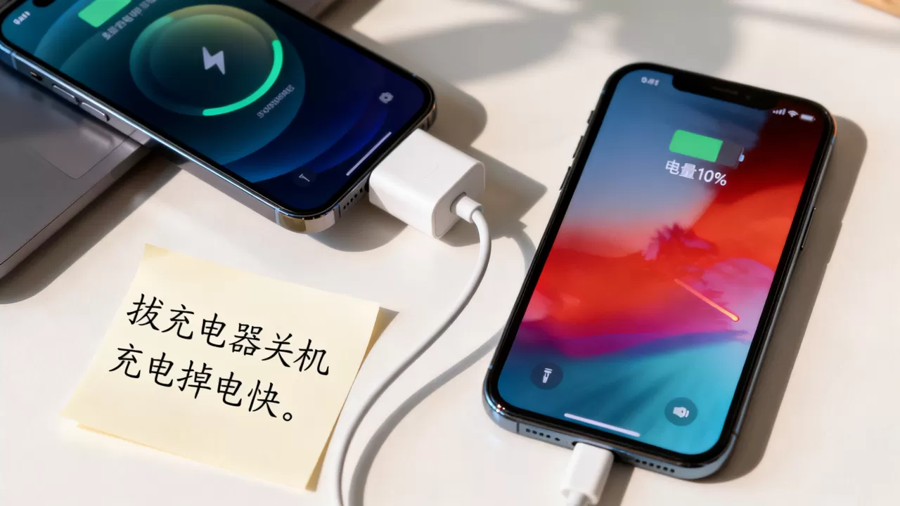iphone拔充电器就关机怎么回事，iphone充电掉电快