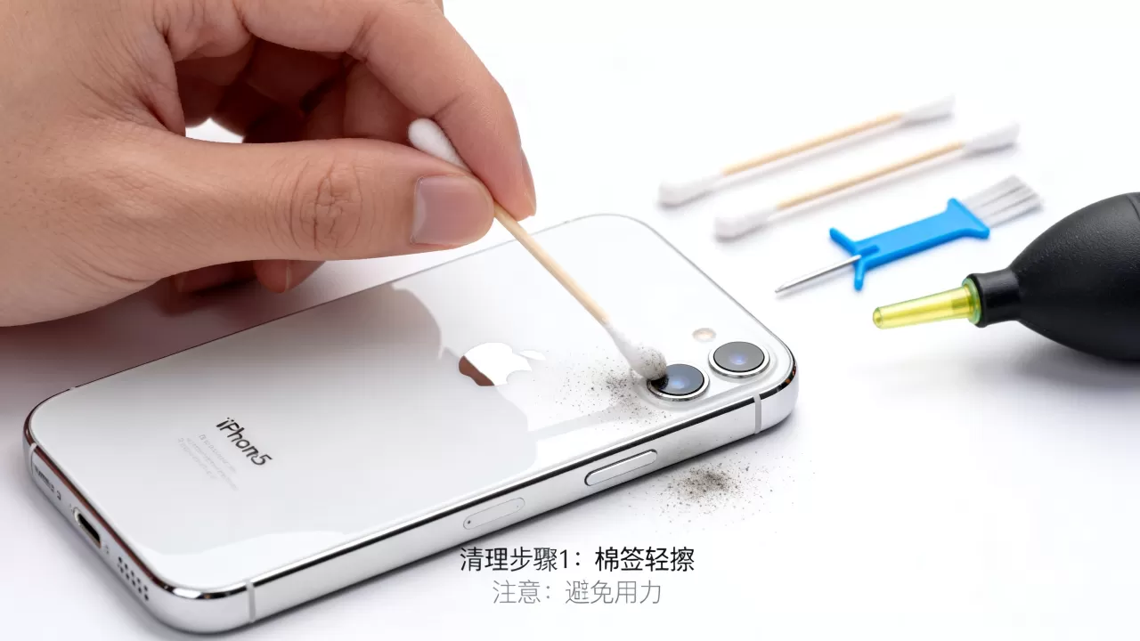 iphone5摄像头清灰，iPhone5手机摄像头进灰怎么清理