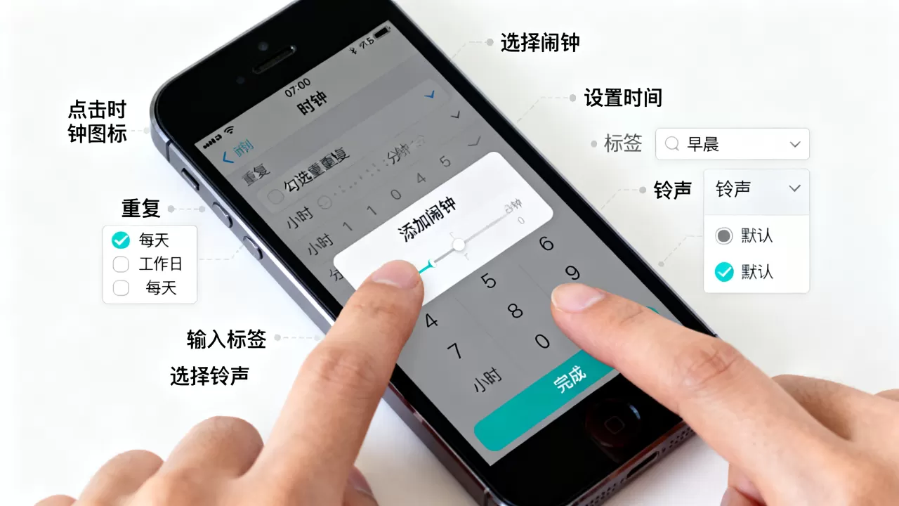 iphone5s闹钟怎么设置?iphone闹钟设置方法 iphone5s闹钟怎么设置?iphone闹钟设置方法