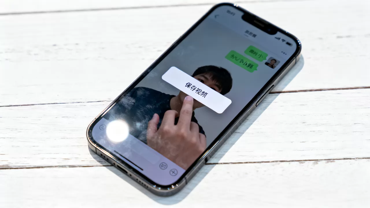 iphone手机微信小视频怎么保存，iphone微信视频保存方法
