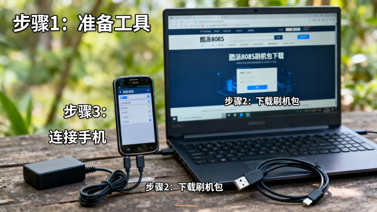 酷派8085手机刷机教程，酷派8085刷机包下载