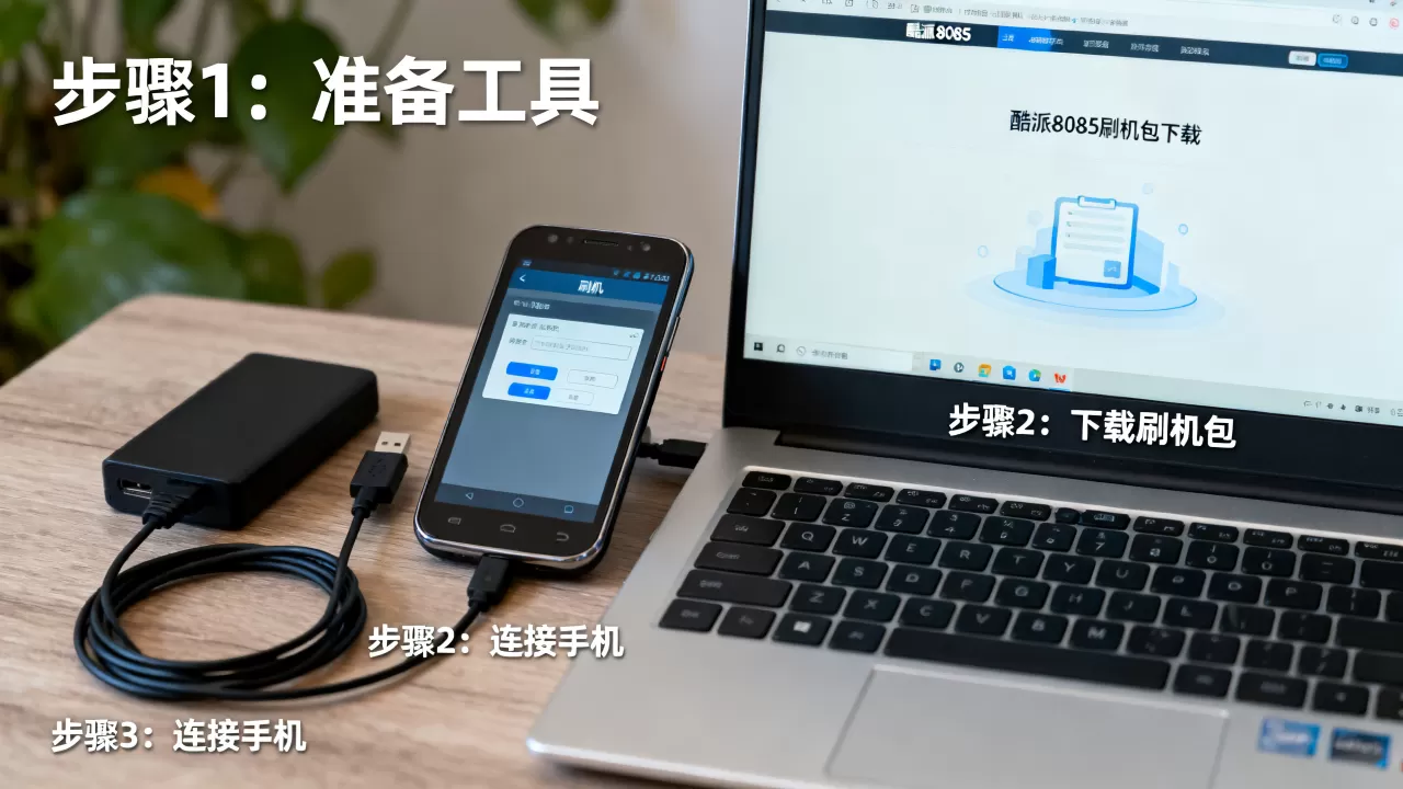 酷派8085手机刷机教程，酷派8085刷机包下载