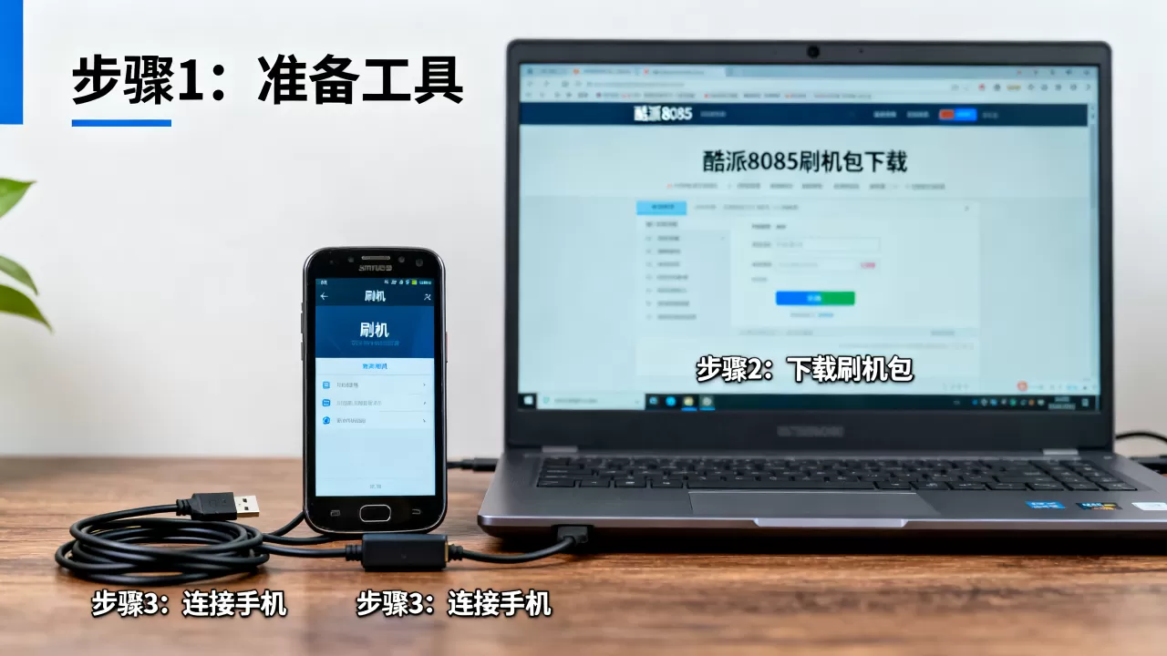 酷派8085手机刷机教程，酷派8085刷机包下载