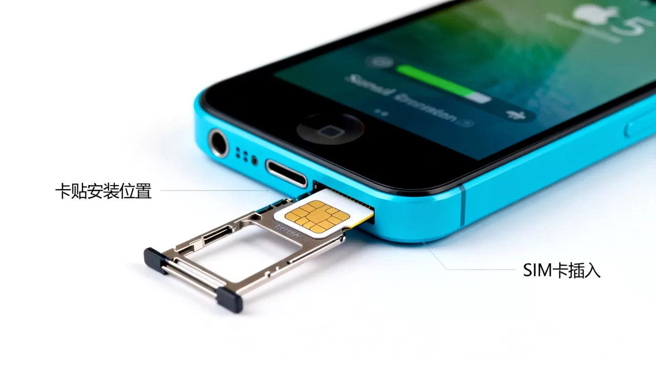 iphone5c内置卡贴能用吗，iphone5c卡贴机