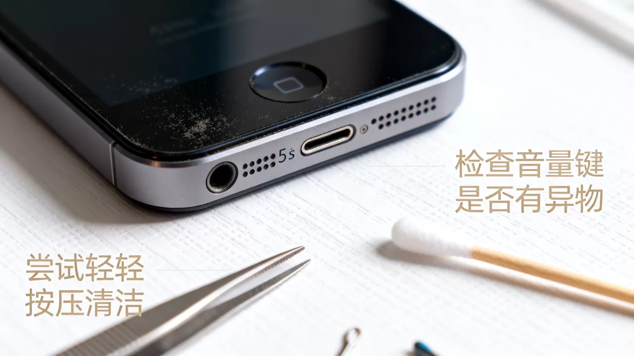 iPhone5s音量键失灵怎么办，iPhone5s音量键失灵