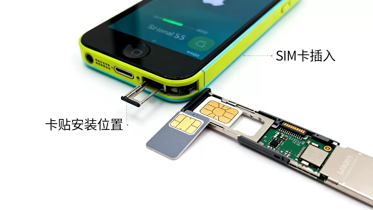 iphone5c内置卡贴能用吗，iphone5c卡贴机