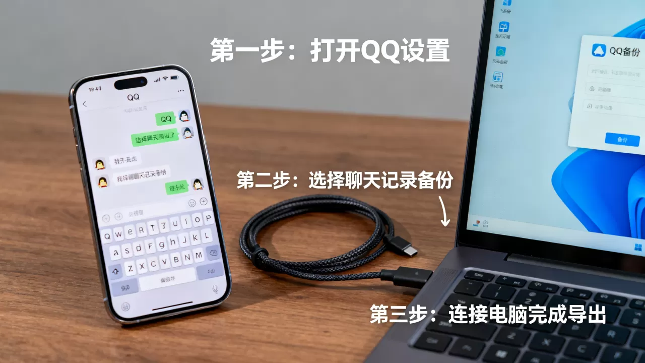 如何导出iphone qq聊天记录，iPhone导出QQ聊天记录方法
