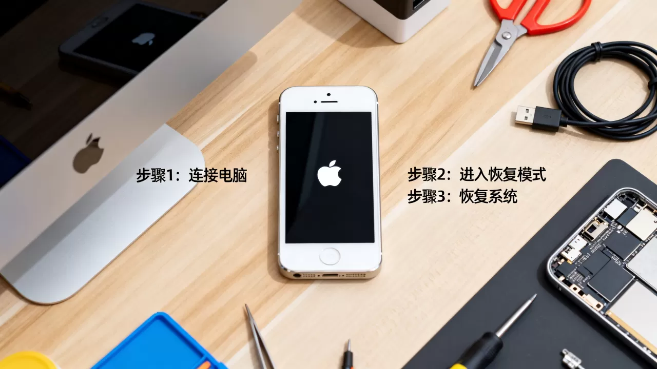 iphone5s白苹果修复，iphone5s白苹果怎么解决