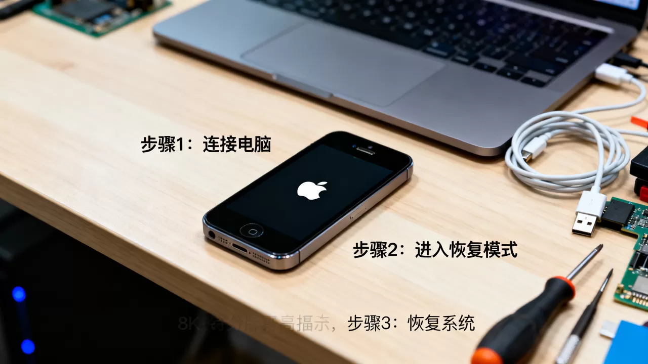 iphone5s白苹果修复，iphone5s白苹果怎么解决