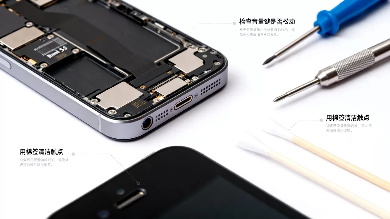 iphone5s音量键失灵怎么办？iphone5s音量键失灵修复