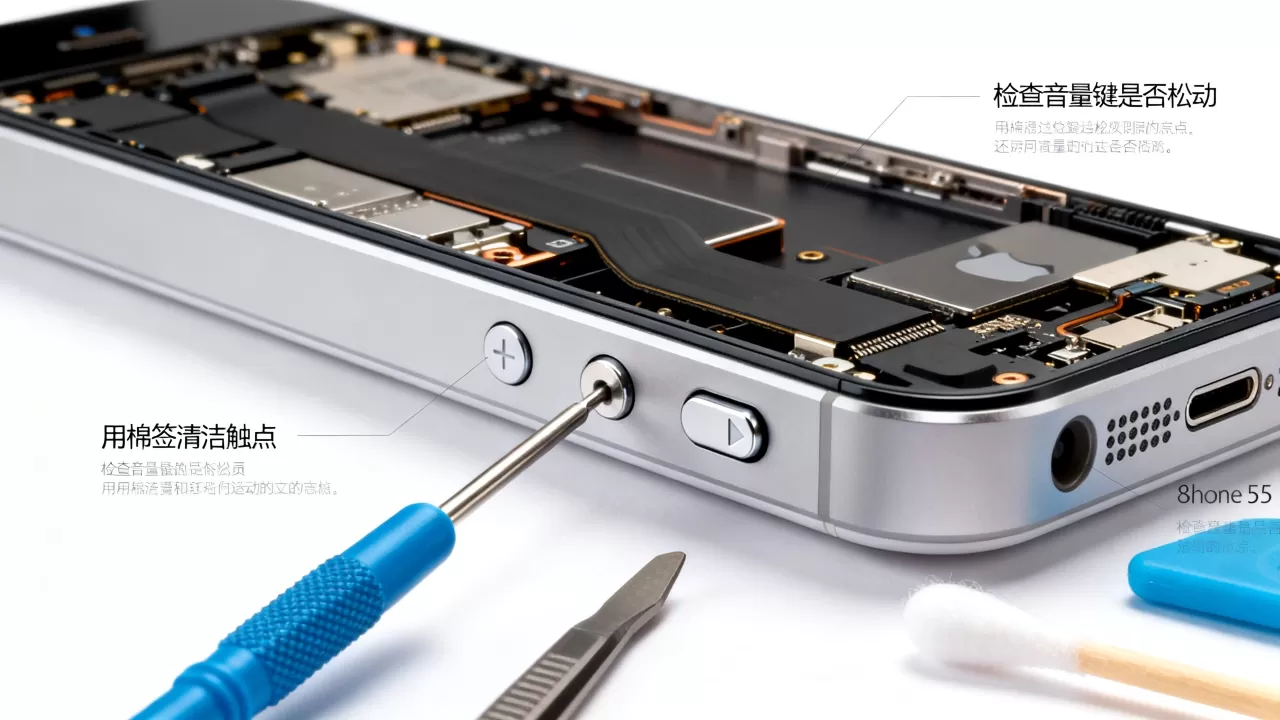 iphone5s音量键失灵怎么办？iphone5s音量键失灵修复
